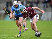 20 January 2024; Shane Morgan of Galway in action against Alex Considine of Dublin during the Dioralyte Walsh Cup semi-final match between Dublin and Galway at Parnell Park in Dublin. Photo by Stephen Marken/Sportsfile