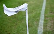 20 January 2024; A pitchside flag blows in the wind before the Dioralyte O'Byrne Cup final match between Dublin and Longford at Laois Hire O'Moore Park in Portlaoise, Laois. Photo by Piaras Ó Mídheach/Sportsfile