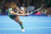 20 January 2024; Katie Mullan of Ireland warms up before the FIH Women's Olympic Hockey Qualifying Tournament third/fourth place play-off match between Ireland and Great Britain at Campo de Hockey Hierba Tarongers in Valencia, Spain. Photo by Manuel Queimadelos/Sportsfile