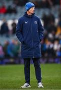 20 January 2024; Leinster head coach Leo Cullen before the Investec Champions Cup Pool 4 Round 4 match between Leicester Tigers and Leinster at Mattioli Woods Welford Road in Leicester, England. Photo by Harry Murphy/Sportsfile