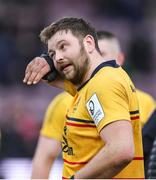 20 January 2024; Iain Henderson of Ulster dejected after the Investec Champions Cup Pool 2 Round 4 match between Harlequins and Ulster at Twickenham Stoop in Twickenham, England. Photo by Matt Impey/Sportsfile