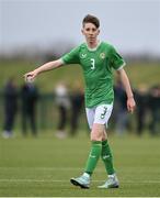 20 January 2024; Ben Dumigan of Republic of Ireland during the international friendly match between Republic of Ireland MU15 and Australia U16 Schoolboys at the FAI National Training Centre in Abbotstown, Dublin. Photo by Seb Daly/Sportsfile