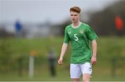 20 January 2024; Séan Spaight of Republic of Ireland during the international friendly match between Republic of Ireland MU15 and Australia U16 Schoolboys at the FAI National Training Centre in Abbotstown, Dublin. Photo by Seb Daly/Sportsfile
