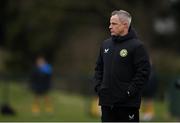 20 January 2024; Republic of Ireland manager Jason Donohue during the international friendly match between Republic of Ireland MU15 and Australia U16 Schoolboys at the FAI National Training Centre in Abbotstown, Dublin. Photo by Seb Daly/Sportsfile