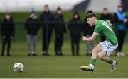 20 January 2024; Richard Ferizaj of Republic of Ireland during the international friendly match between Republic of Ireland MU15 and Australia U16 Schoolboys at the FAI National Training Centre in Abbotstown, Dublin. Photo by Seb Daly/Sportsfile