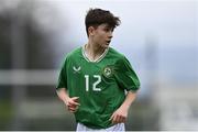 20 January 2024; Ryan Cunningham of Republic of Ireland during the international friendly match between Republic of Ireland MU15 and Australia U16 Schoolboys at the FAI National Training Centre in Abbotstown, Dublin. Photo by Seb Daly/Sportsfile