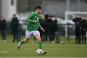 20 January 2024; Niall Sullivan of Republic of Ireland during the international friendly match between Republic of Ireland MU15 and Australia U16 Schoolboys at the FAI National Training Centre in Abbotstown, Dublin. Photo by Seb Daly/Sportsfile