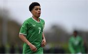 20 January 2024; Victor Ozhianvuna of Republic of Ireland during the international friendly match between Republic of Ireland MU15 and Australia U16 Schoolboys at the FAI National Training Centre in Abbotstown, Dublin. Photo by Seb Daly/Sportsfile