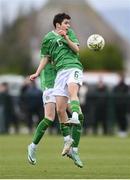 20 January 2024; Jason Spelman of Republic of Ireland during the international friendly match between Republic of Ireland MU15 and Australia U16 Schoolboys at the FAI National Training Centre in Abbotstown, Dublin. Photo by Seb Daly/Sportsfile