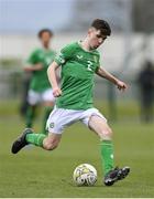 20 January 2024; Tadgh Prizeman of Republic of Ireland during the international friendly match between Republic of Ireland MU15 and Australia U16 Schoolboys at the FAI National Training Centre in Abbotstown, Dublin. Photo by Seb Daly/Sportsfile