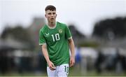 20 January 2024; Richard Ferizaj of Republic of Ireland during the international friendly match between Republic of Ireland MU15 and Australia U16 Schoolboys at the FAI National Training Centre in Abbotstown, Dublin. Photo by Seb Daly/Sportsfile