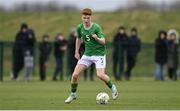 20 January 2024; Séan Spaight of Republic of Ireland during the international friendly match between Republic of Ireland MU15 and Australia U16 Schoolboys at the FAI National Training Centre in Abbotstown, Dublin. Photo by Seb Daly/Sportsfile