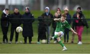 20 January 2024; Danny Burke of Republic of Ireland during the international friendly match between Republic of Ireland MU15 and Australia U16 Schoolboys at the FAI National Training Centre in Abbotstown, Dublin. Photo by Seb Daly/Sportsfile