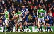 20 January 2024; Harry Byrne of Leinster leaves the field during the Investec Champions Cup Pool 4 Round 4 match between Leicester Tigers and Leinster at Mattioli Woods Welford Road in Leicester, England. Photo by Harry Murphy/Sportsfile