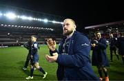 20 January 2024; Andrew Porter of Leinster after his side's victory in the Investec Champions Cup Pool 4 Round 4 match between Leicester Tigers and Leinster at Mattioli Woods Welford Road in Leicester, England. Photo by Harry Murphy/Sportsfile