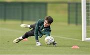 20 January 2024; Republic of Ireland goalkeeper Rory Twohig before the international friendly match between Republic of Ireland MU15 and Australia U16 Schoolboys at the FAI National Training Centre in Abbotstown, Dublin. Photo by Seb Daly/Sportsfile