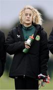 20 January 2024; Republic of Ireland goalkeeper Stas Wasilewski before the international friendly match between Republic of Ireland MU15 and Australia U16 Schoolboys at the FAI National Training Centre in Abbotstown, Dublin. Photo by Seb Daly/Sportsfile