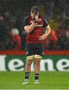 20 January 2024; A dejected Alex Kendellen of Munster at the final whistle of during the Investec Champions Cup Pool 3 Round 4 match between Munster and Northampton Saints at Thomond Park in Limerick. Photo by Brendan Moran/Sportsfile
