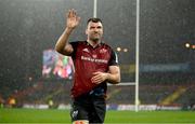 20 January 2024; A dejected Munster captain Tadhg Beirne leaves the pitch after the Investec Champions Cup Pool 3 Round 4 match between Munster and Northampton Saints at Thomond Park in Limerick. Photo by Brendan Moran/Sportsfile