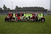 20 January 2024; The Cork panel before the McGrath Cup final match between Kerry and Cork at Páirc Ui Rinn in Cork. Photo by Michael P Ryan/Sportsfile