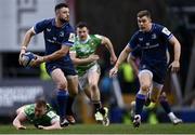 20 January 2024; Robbie Henshaw, left, and Garry Ringrose of Leinster during the Investec Champions Cup Pool 4 Round 4 match between Leicester Tigers and Leinster at Mattioli Woods Welford Road in Leicester, England. Photo by Harry Murphy/Sportsfile