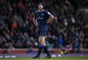 20 January 2024; Ryan Baird of Leinster during the Investec Champions Cup Pool 4 Round 4 match between Leicester Tigers and Leinster at Mattioli Woods Welford Road in Leicester, England. Photo by Harry Murphy/Sportsfile