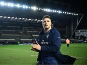 20 January 2024; Joe McCarthy of Leinster after his side's victory in the Investec Champions Cup Pool 4 Round 4 match between Leicester Tigers and Leinster at Mattioli Woods Welford Road in Leicester, England. Photo by Harry Murphy/Sportsfile