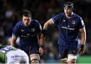 20 January 2024; Joe McCarthy and James Ryan of Leinster during the Investec Champions Cup Pool 4 Round 4 match between Leicester Tigers and Leinster at Mattioli Woods Welford Road in Leicester, England. Photo by Harry Murphy/Sportsfile