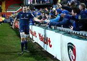 20 January 2024; Ross Molony of Leinster after his side's victory in the Investec Champions Cup Pool 4 Round 4 match between Leicester Tigers and Leinster at Mattioli Woods Welford Road in Leicester, England. Photo by Harry Murphy/Sportsfile