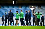 21 January 2024; O'Loughlin Gaels players walk the pitch before the AIB GAA Hurling All-Ireland Senior Club Championship Final match between O’Loughlin Gaels of Kilkenny and St. Thomas’ of Galway at Croke Park in Dublin. Photo by Sam Barnes/Sportsfile