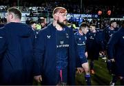 20 January 2024; Andrew Porter of Leinster after his side's victory in the Investec Champions Cup Pool 4 Round 4 match between Leicester Tigers and Leinster at Mattioli Woods Welford Road in Leicester, England. Photo by Harry Murphy/Sportsfile