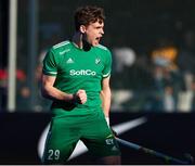 21 January 2024; Lee Cole of Ireland reacts during the FIH Men's Olympic Hockey Qualifying Tournament third/fourth place play-off match between Ireland and Korea at Campo de Hockey Hierba Tarongers in Valencia, Spain. Photo by David Ramirez/Sportsfile