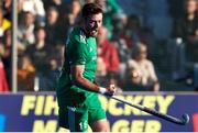 21 January 2024; Shane O'Donoghue of Ireland celebrates after scoring his side's fourth goal during the FIH Men's Olympic Hockey Qualifying Tournament third/fourth place play-off match between Ireland and Korea at Campo de Hockey Hierba Tarongers in Valencia, Spain. Photo by David Ramirez/Sportsfile