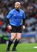 21 January 2024; Referee Brendan Cawley during the AIB GAA Football All-Ireland Senior Club Championship Final match between Glen of Derry and St Brigid's of Roscommon at Croke Park in Dublin. Photo by Piaras Ó Mídheach/Sportsfile