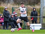 21 January 2024; Eoin Kenny of Dundalk during the PTSB Leinster Senior Cup Group A match between Malahide United and Dundalk at Gannon Park in Malahide, Dublin. Photo by Tyler Miller/Sportsfile