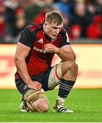20 January 2024; Gavin Coombes of Munster during the Investec Champions Cup Pool 3 Round 4 match between Munster and Northampton Saints at Thomond Park in Limerick. Photo by Brendan Moran/Sportsfile