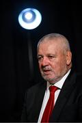 22 January 2024; Wales head coach Warren Gatland during the launch of the Guinness Six Nations Rugby Championship at the Guinness Storehouse in Dublin. Photo by Ramsey Cardy/Sportsfile