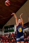 21 January 2024; Lauryn Homan of Gurranabraher Credit Union Brunell during the Basketball Ireland Paudie O'Connor Cup Final match between Catalyst Fr Mathews and Gurranabraher Credit Union Brunell at the National Basketball Arena in Tallaght, Dublin. Photo by Seb Daly/Sportsfile
