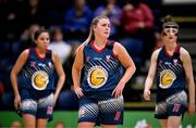 21 January 2024; Danielle O’Leary of Gurranabraher Credit Union Brunell during the Basketball Ireland Paudie O'Connor Cup Final match between Catalyst Fr Mathews and Gurranabraher Credit Union Brunell at the National Basketball Arena in Tallaght, Dublin. Photo by Seb Daly/Sportsfile