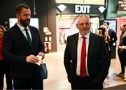 22 January 2024; Ireland head coach Andy Farrell, left, and Wales head coach Warren Gatland during the launch of the Guinness Six Nations Rugby Championship at the Guinness Storehouse in Dublin. Photo by Harry Murphy/Sportsfile