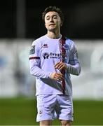22 January 2024; Darragh Markey of Drogheda United during the PTSB Leinster Senior Cup Group A match between Drogheda United and Bohemians at Weaver's Park in Drogheda, Louth. Photo by Ben McShane/Sportsfile