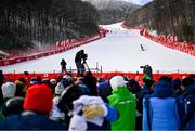23 January 2024; Eábha McKenna of Team Ireland competing in the womens Giant Slalom during day four of the Winter Youth Olympic Games 2024 at Gangwon in South Korea. Photo by Eóin Noonan/Sportsfile