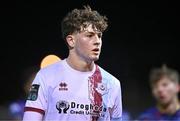 22 January 2024; Killian Cailloce of Drogheda United after the PTSB Leinster Senior Cup Group A match between Drogheda United and Bohemians at Weaver's Park in Drogheda, Louth. Photo by Ben McShane/Sportsfile