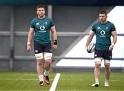 23 January 2024; Joe McCarthy and Nick Timoney during Ireland Rugby squad training at the IRFU High Performance Centre at the Sport Ireland Campus in Dublin. Photo by Harry Murphy/Sportsfile