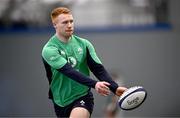 23 January 2024; Ciarán Frawley during Ireland Rugby squad training at the IRFU High Performance Centre at the Sport Ireland Campus in Dublin. Photo by Harry Murphy/Sportsfile