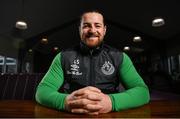 24 January 2024; Lee Steacy sits for a portrait during a Shamrock Rovers media conference at Roadstone Group Sports Club in Dublin. Photo by Seb Daly/Sportsfile