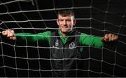 24 January 2024; Josh Honohan stands for a portrait during a Shamrock Rovers media conference at Roadstone Group Sports Club in Dublin. Photo by Seb Daly/Sportsfile