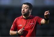 20 January 2024; Referee James Foley during the Dioralyte O'Byrne Cup final match between Dublin and Longford at Laois Hire O'Moore Park in Portlaoise, Laois. Photo by Piaras Ó Mídheach/Sportsfile
