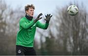 24 January 2024; Tom Leitis during a Shamrock Rovers squad training session at Roadstone Group Sports Club in Dublin. Photo by Seb Daly/Sportsfile