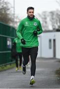 24 January 2024; Neil Farrugia during a Shamrock Rovers squad training session at Roadstone Group Sports Club in Dublin. Photo by Seb Daly/Sportsfile